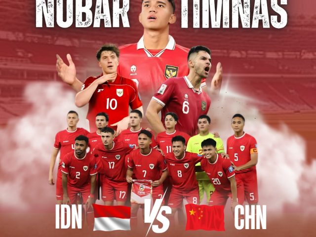 NOBAR Sepak Bola Indonesia vs China di Sekretariat DPP Ika Undip Jakarta